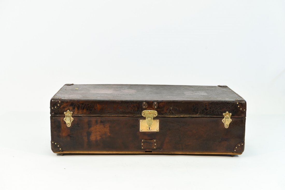1930S GOYARD LEATHER TRUNK (1 of 10)
