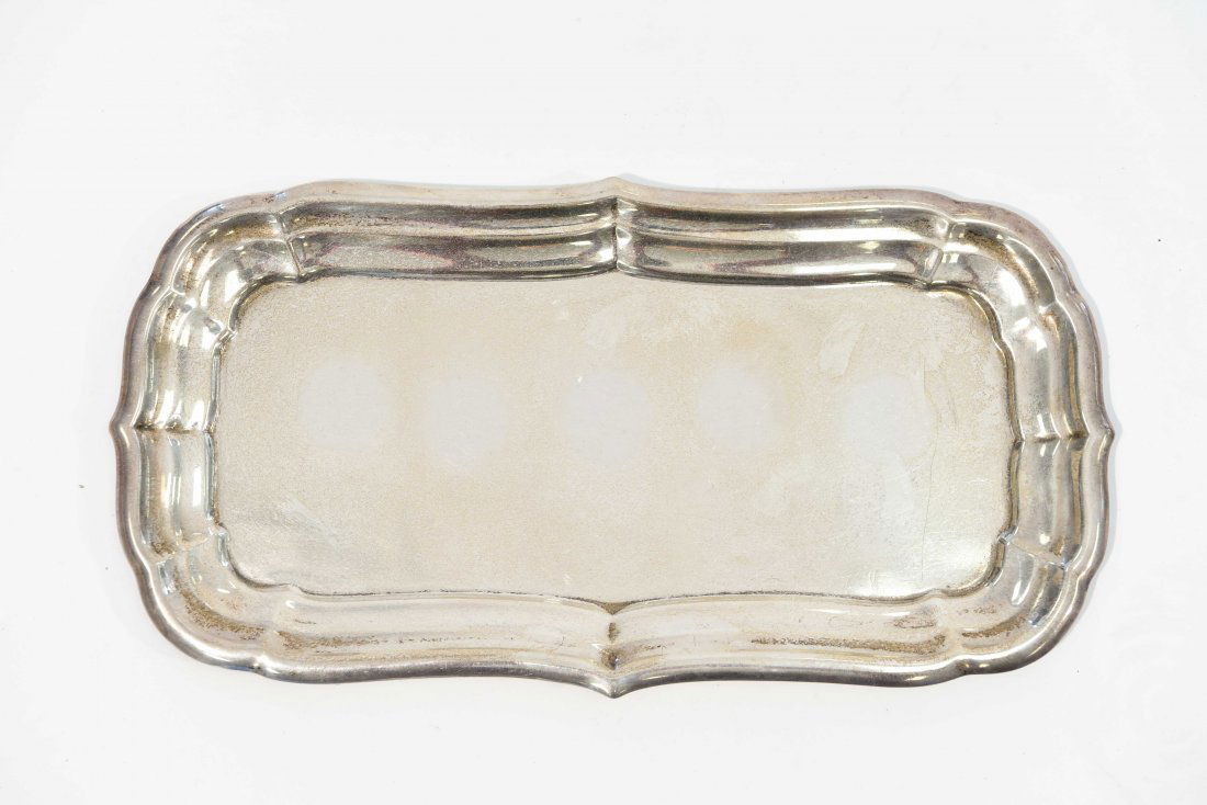 CARTIER STERLING SILVER TRAY C. 1930'S (1 of 5)