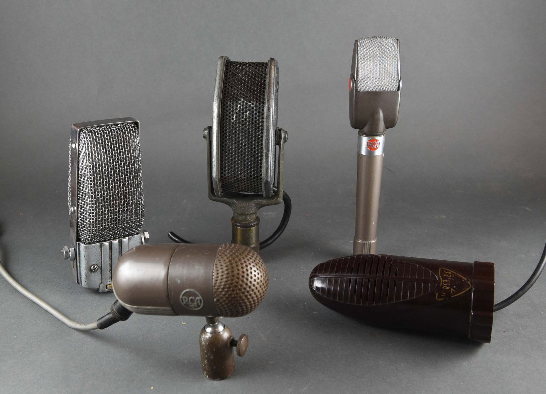 (5) VINTAGE AMERICAN EARLY 20TH C. MICROPHONES (1 of 9)