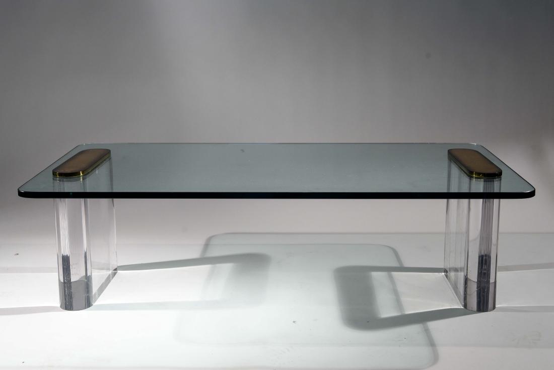 Karl Springer Lucite Glass Coffee Table Jan 22 2017