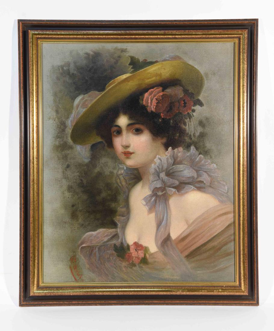 G. ERLOT, C.1890/1900 OIL PAINTING PORTRAIT (1 of 10)