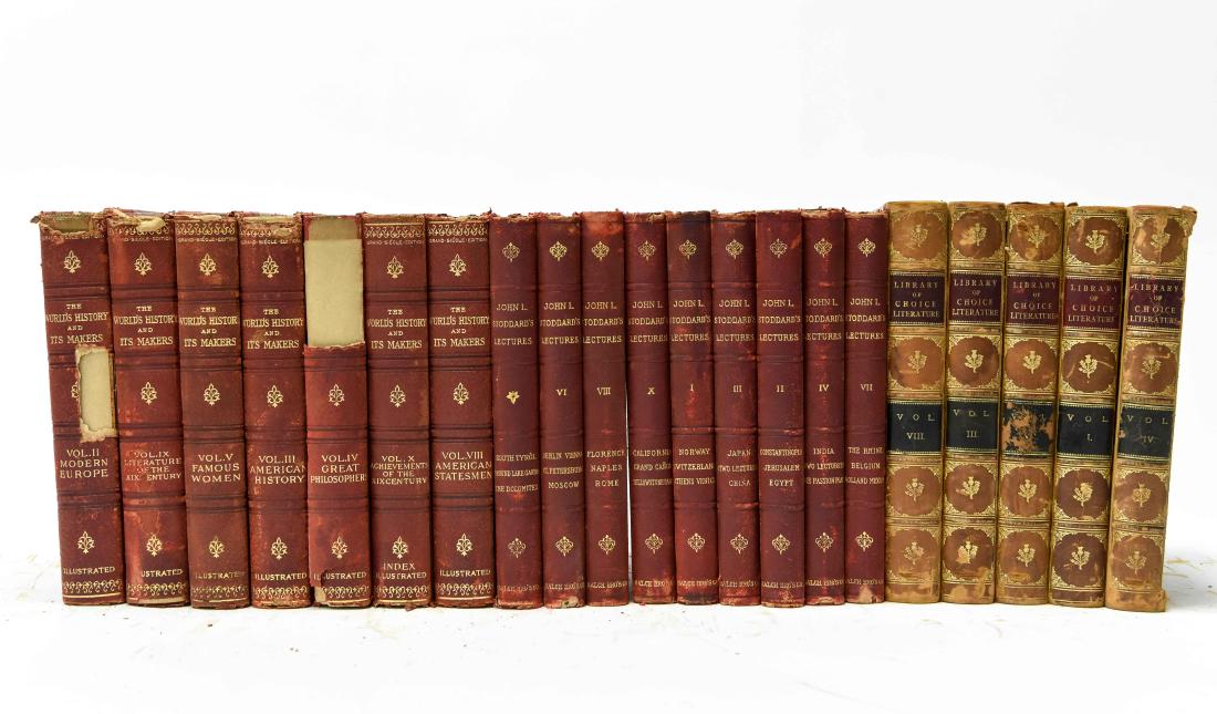 MISC. INCOMPLETE LEATHER BOUND COLLECTIONS (1 of 7)