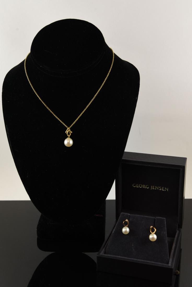 GEORG JENSEN MAGIC DIAMOND PENDANT & EARRINGS (1 of 6)
