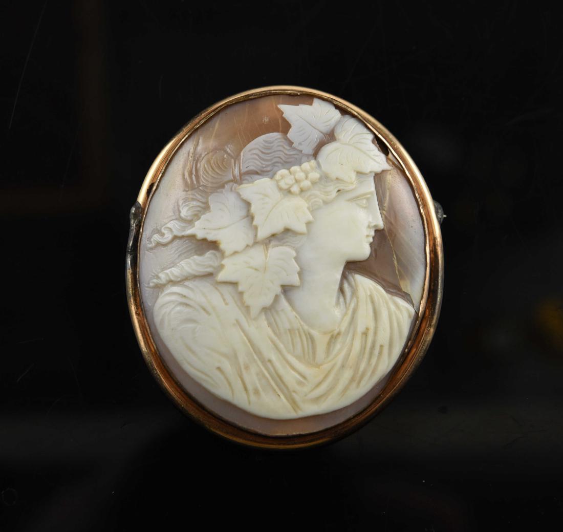 LARGE CAMEO BROOCH (1 of 5)