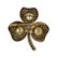 Silver & Gold Rose Cut Diamond With Cultured Pearl Broo - 6