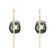 Antique Silver & Gold Old Mine Cut Diamond Earrings - 3
