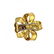 Cartier 18 Karat Yellow Gold and Diamond Flower Brooch - 3