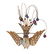 Antique 18k Gold Diamond Natural Pearl Gem Set Bird