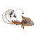 Antique 18k Gold Diamond Natural Pearl Gem Set Bird - 2