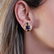 18k Gold Sapphire Ruby Emerald Diamond Earrings - 4