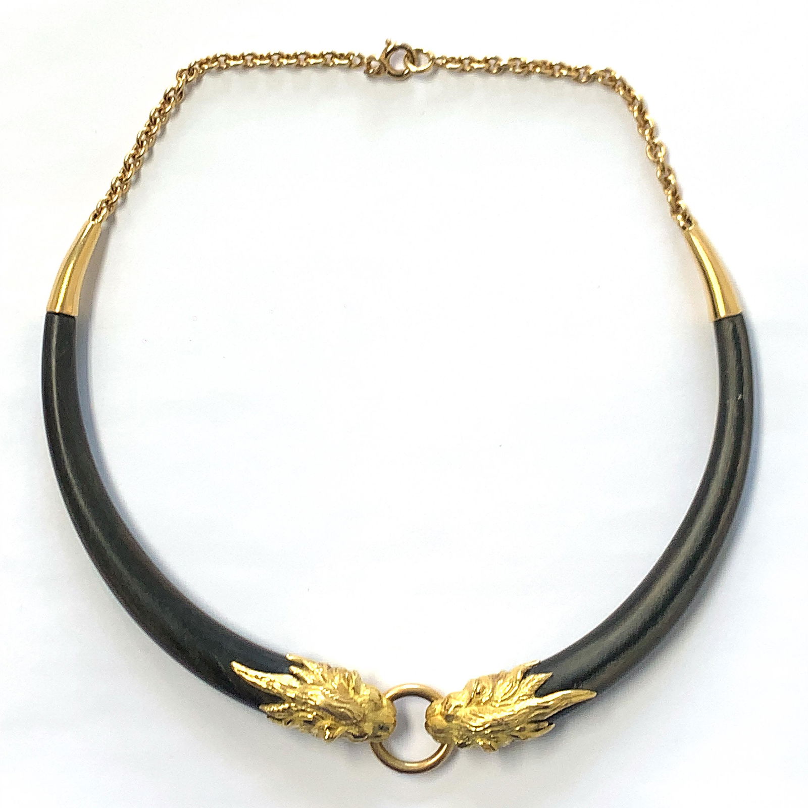 French Gold Tiger Necklace (1 of 3)