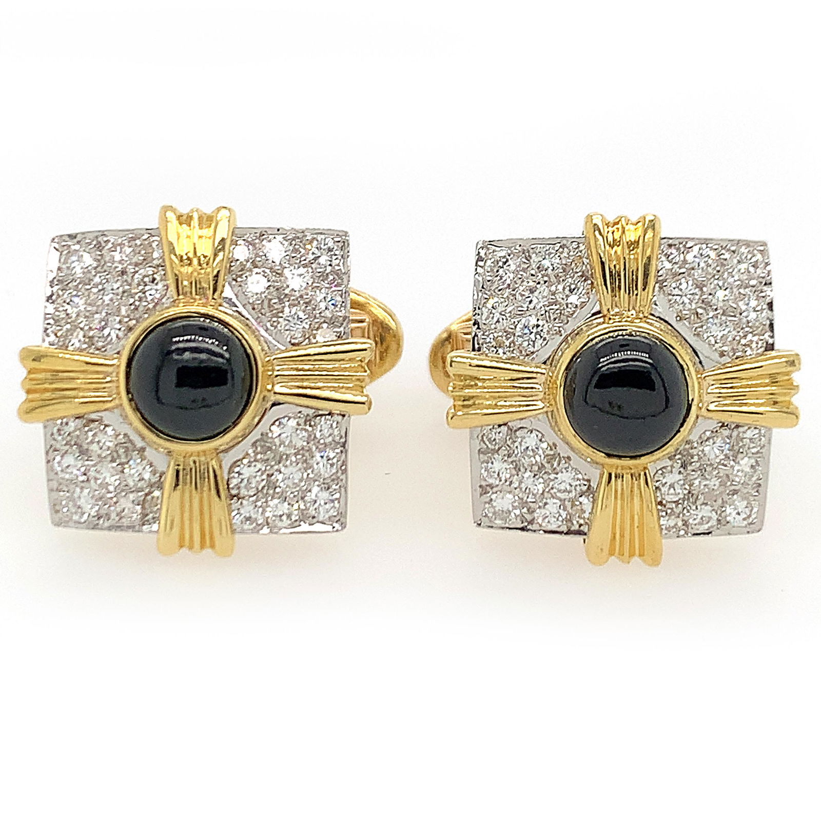 Diamond Onyx Cufflinks (1 of 3)