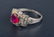 66: Art Deco platinum ruby & diamond ring