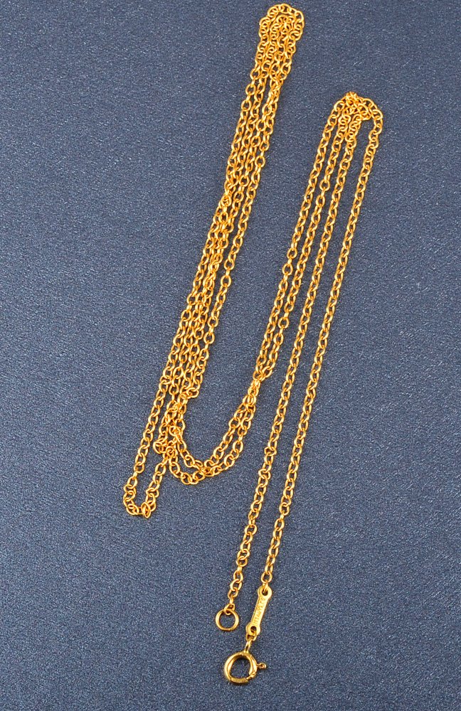 Tiffany & Co Elsa Peretti gold chain: Tiffany & Co Elsa Peretti 18k gold chain Measurements: 28 1/2"l Gross weight: 2.2 dwt