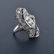 339: Art Deco Platinum Diamond Ring
