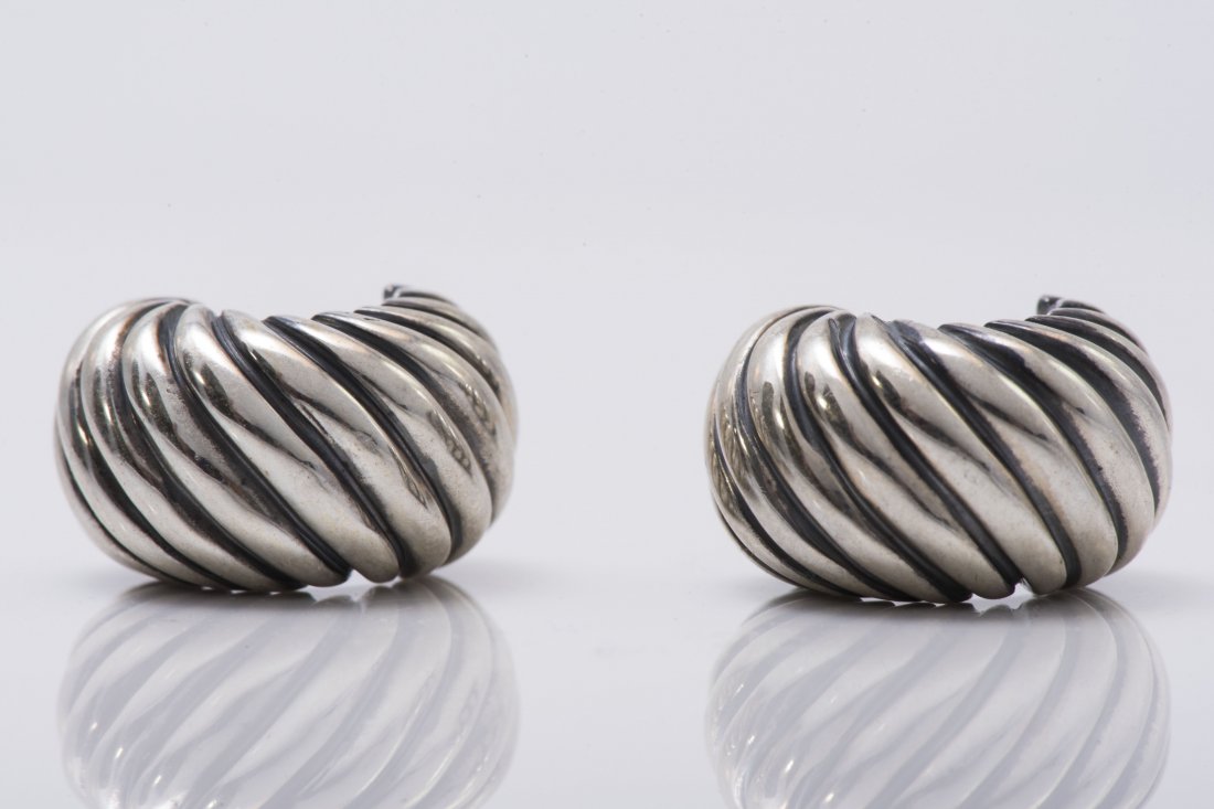 David Yurman Silver Earrings (1 of 5)
