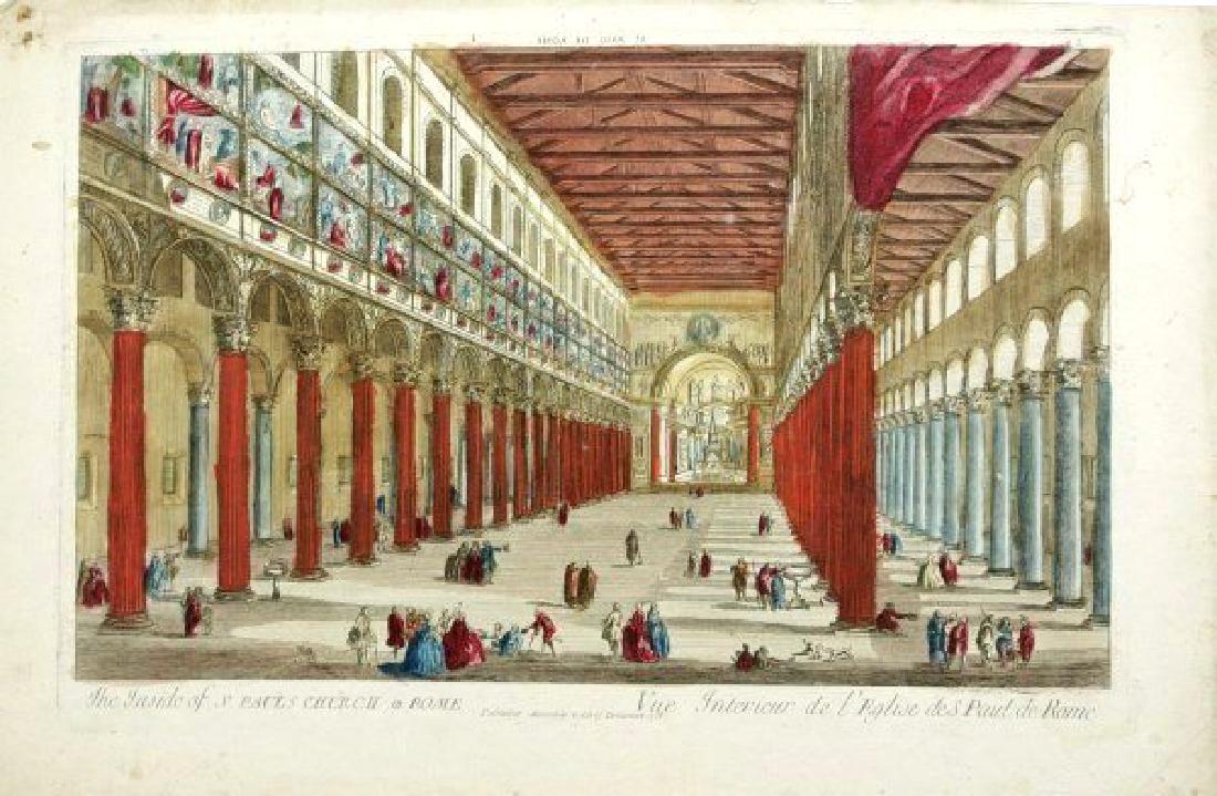 Hand-Colored French Engraving, Circa 1758 (1 of 2)