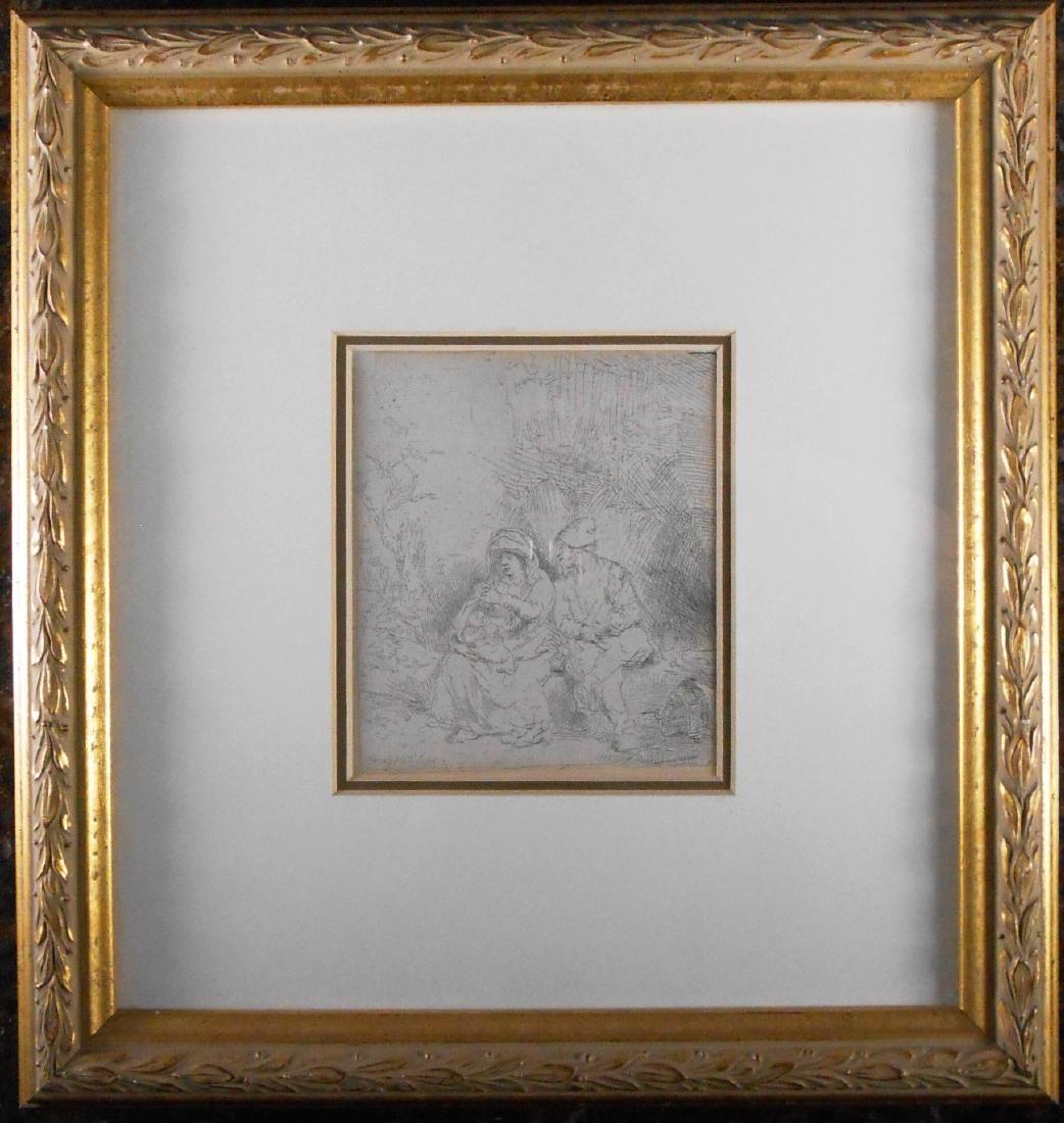 Rembrandt Harmensz Van Rijn (1606-1669) Etching (1 of 3)