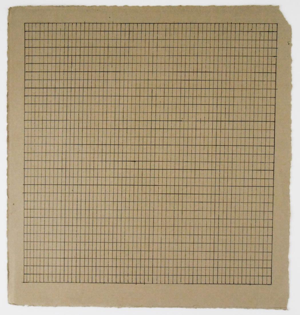Agnes Martin (1912-2004) Ink On Paper (1 of 3)