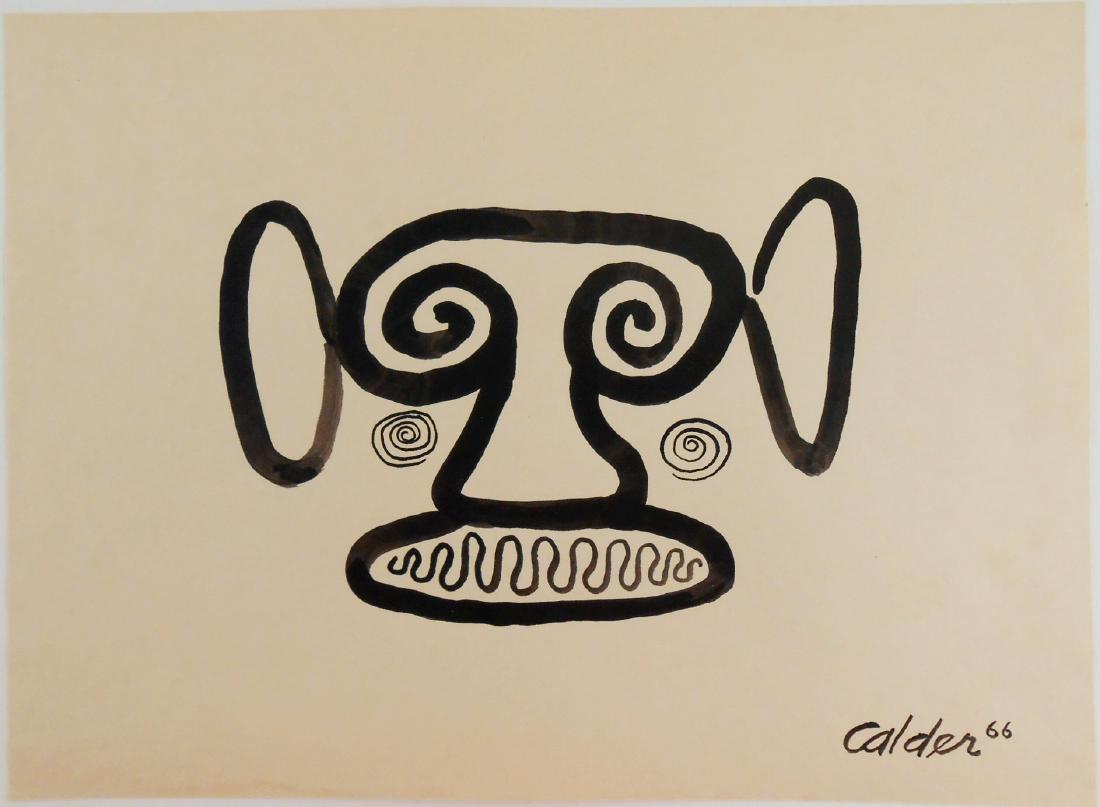 Alexander Calder (1898-1976) Ink Drawing (1 of 2)