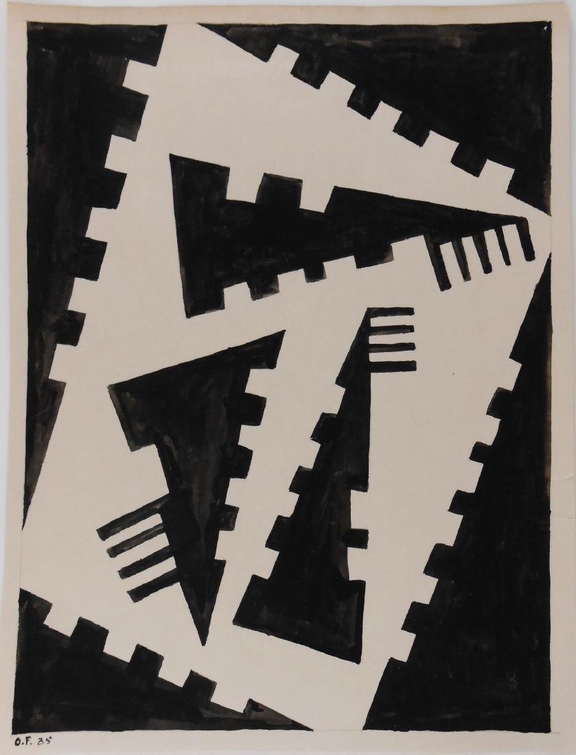 Otto Freundlich (1878-1943) Black Ink Drawing (1 of 3)