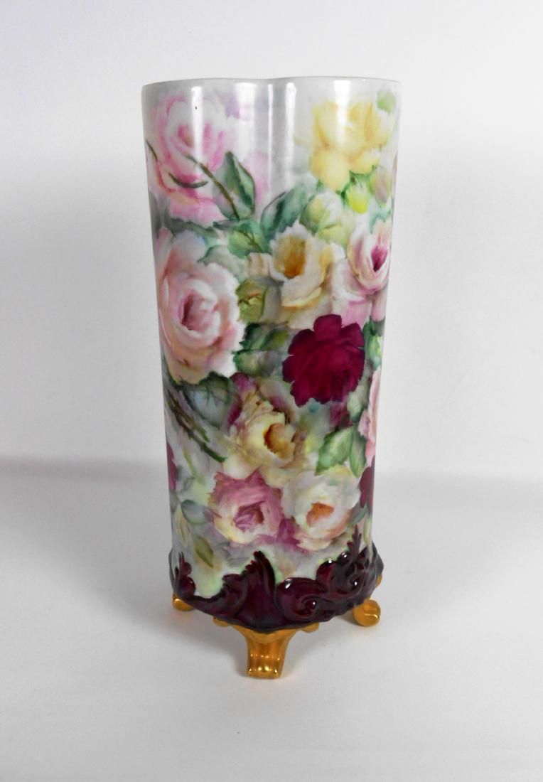 Antique Handpainted Porcelain Vase (1 of 2)