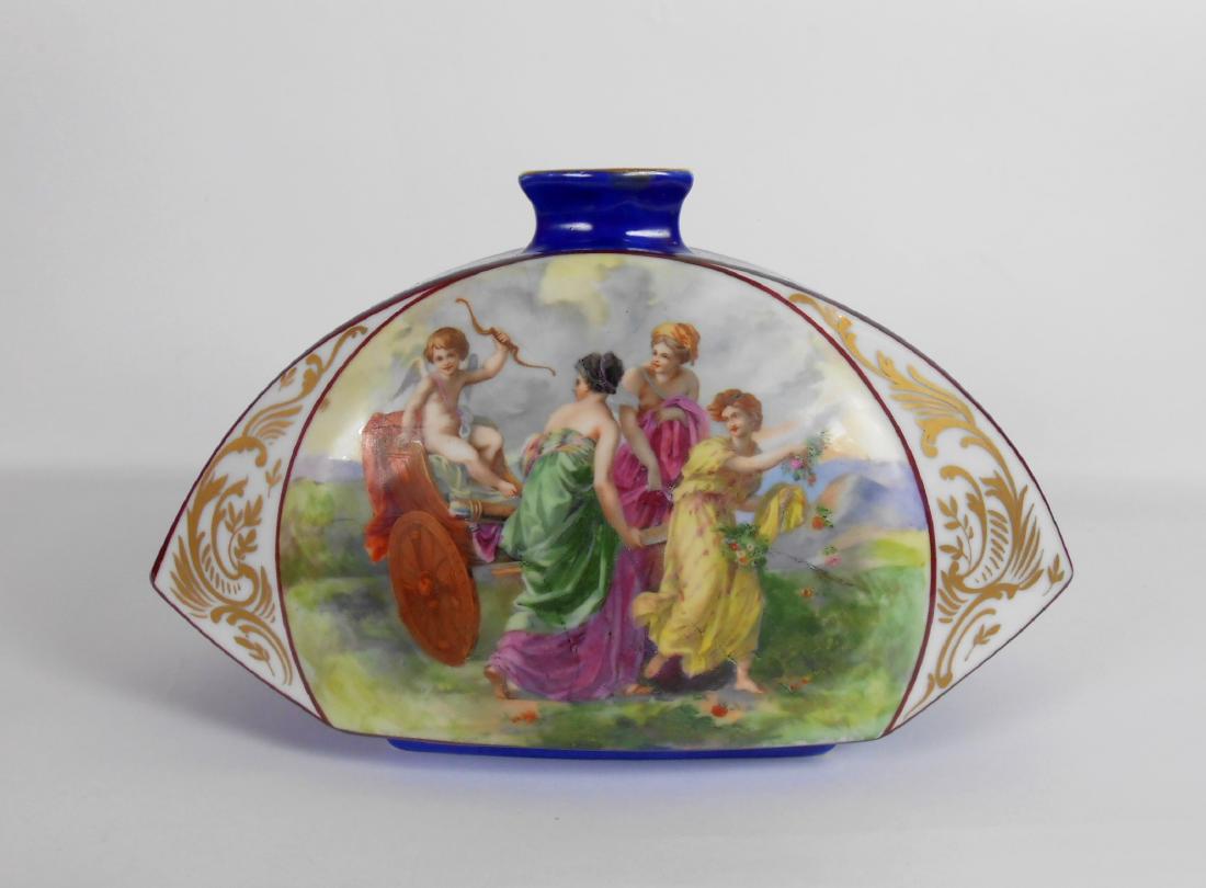 French Handpainted Porcelain Vase (1 of 2)