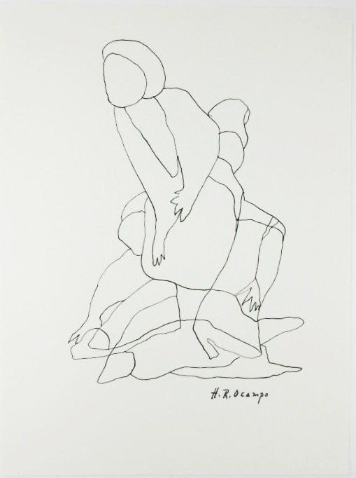 Hernando Ruiz Ocampo (1911-1978) Pen & Ink (1 of 2)