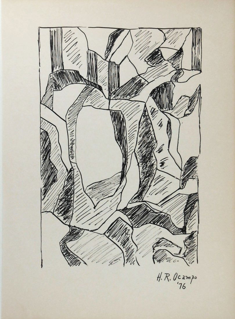 Hernando Ruiz Ocampo (1911-1978) Pen & Ink Drawing (1 of 1)
