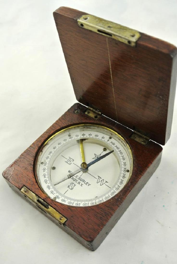 Vintage Compass In Mahogany Case (1 of 2)