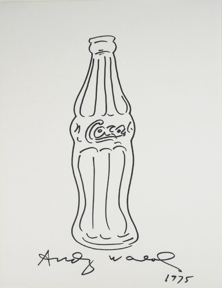 Andy Warhol (1928-1987) Coke Bottle Drawing (1 of 3)