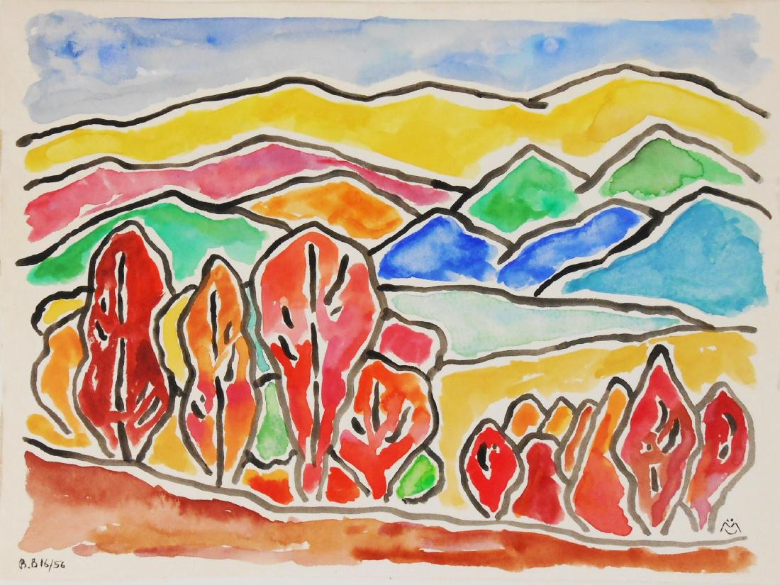 Gabriele Munter (1877-1962) Watercolor (1 of 3)