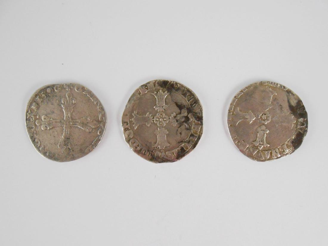 Three Medieval French Silver Coins (1 of 3)