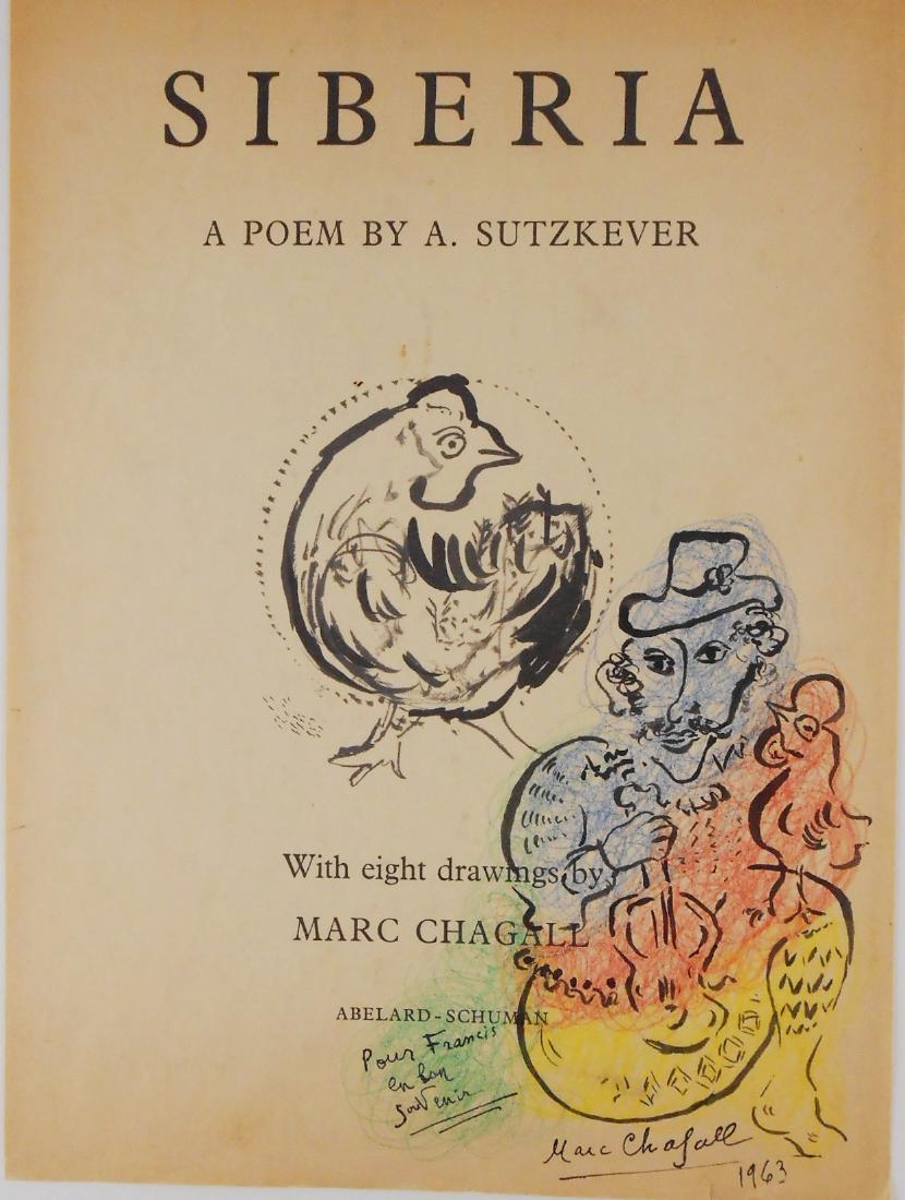 Marc Chagall (1887-1985) Book Cover Drawing (1 of 3)