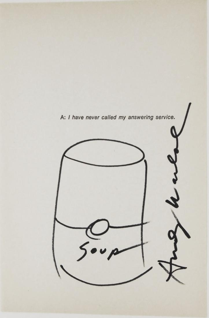 Andy Warhol (1928-1987) Soup Can Drawing (1 of 1)