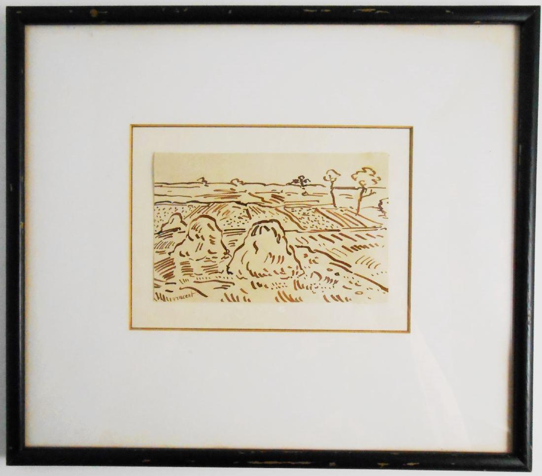 Vincent Van Gogh (1853-1890) Pen & Ink (1 of 2)