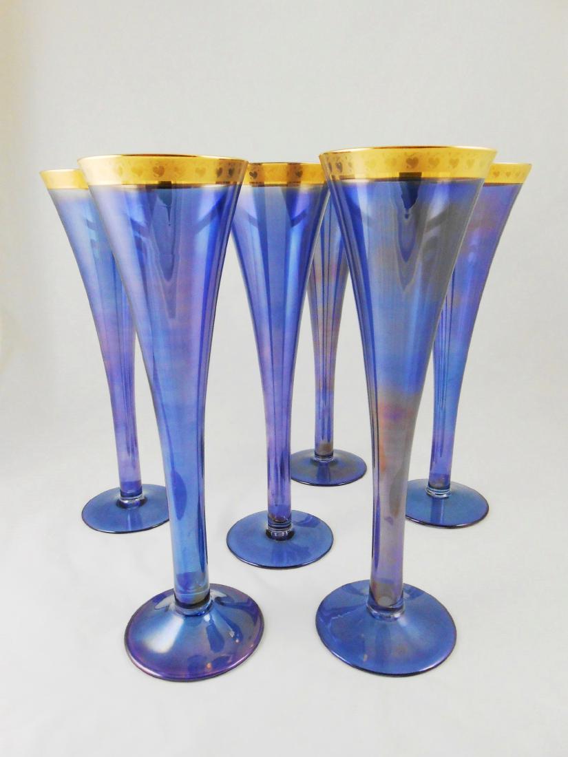 Amethyst Champagne Flutes, Set Of 6 (1 of 3)