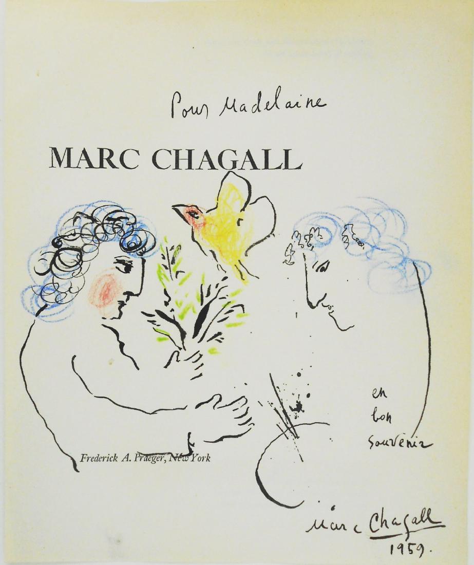 Marc Chagall (1887-1985) Ink & Watercolor (1 of 2)