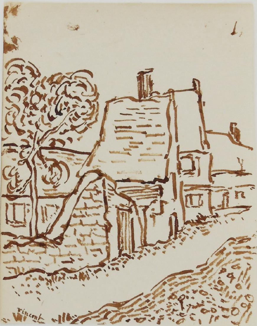 Vincent Van Gogh (18531890) Ink Drawing