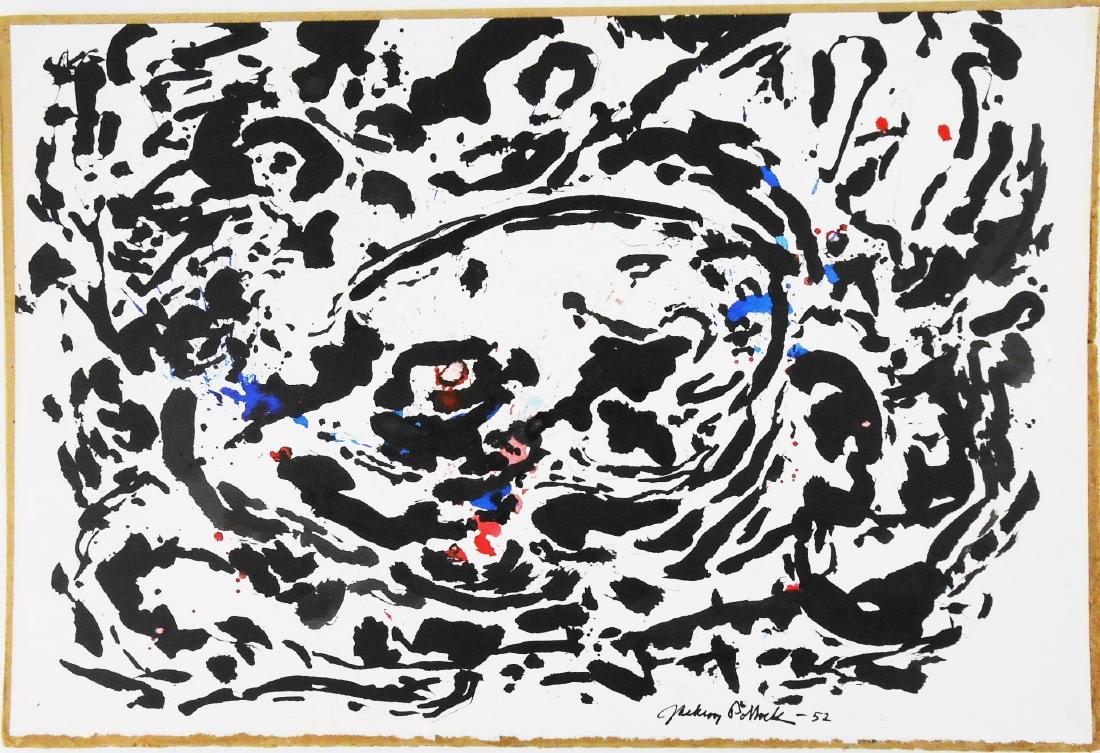 Jackson Pollock (1912-1956) Ink & Watercolor (1 of 2)