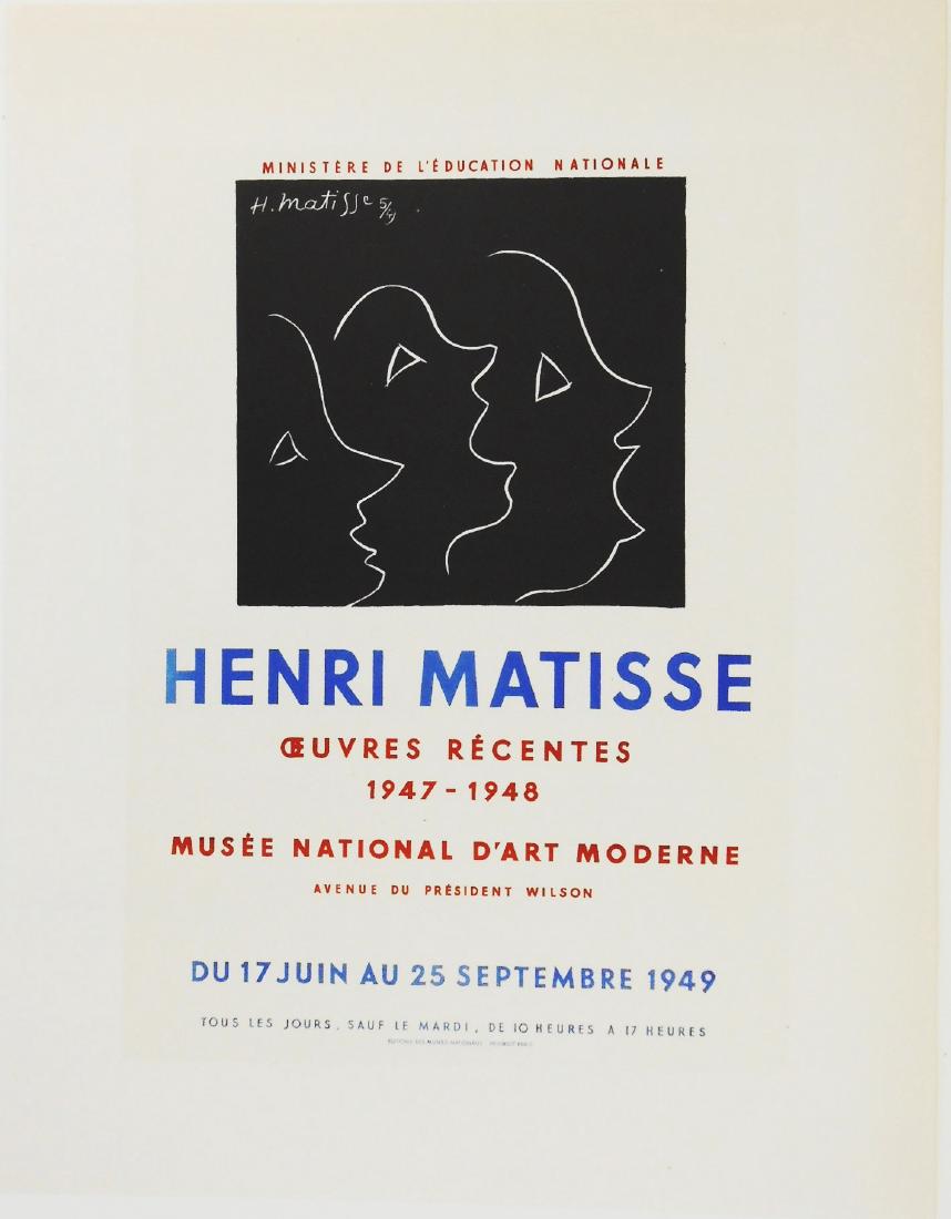 Henri Matisse (1869-1954) Color Lithograph: Offset color lithograph by Henri Matisse (1869-1954). 1959 edition. Unsigned as published. 12 1/8 x 9 1/2 inches. Excellent condition. Unframed for inspection and shipping.