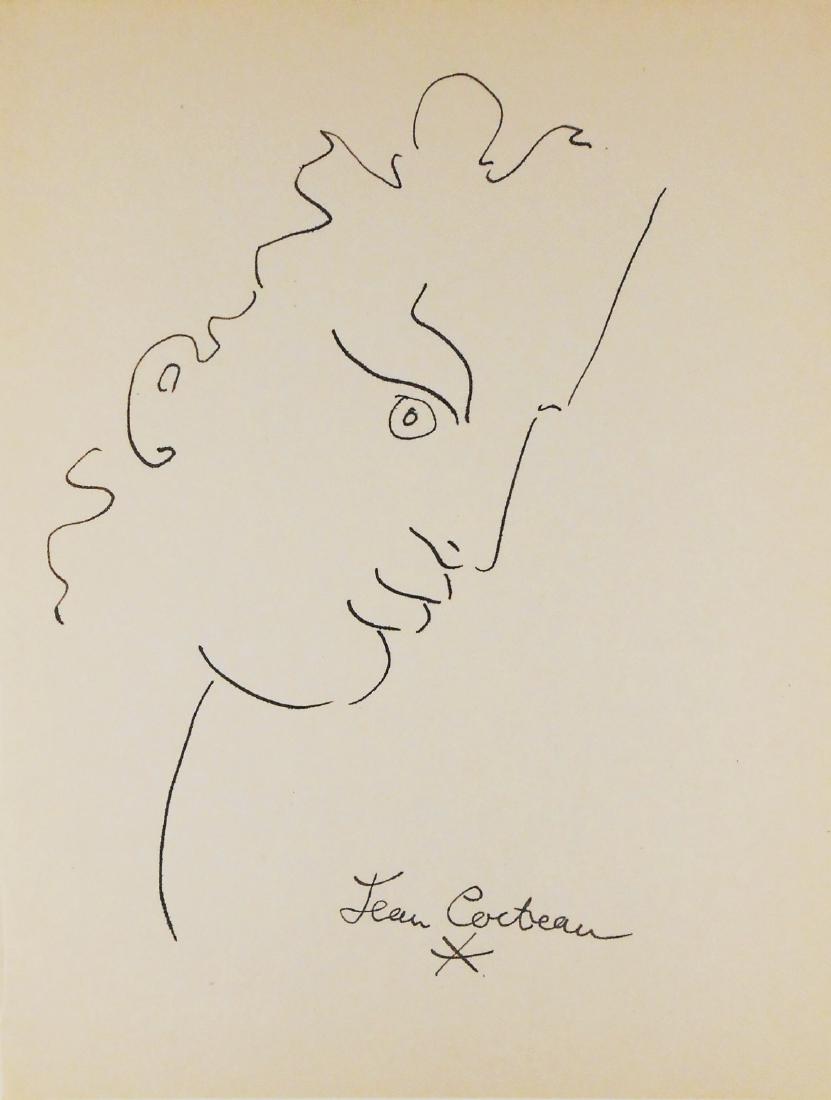 Jean Cocteau (1889-1963) Pen & Ink Drawing (1 of 2)