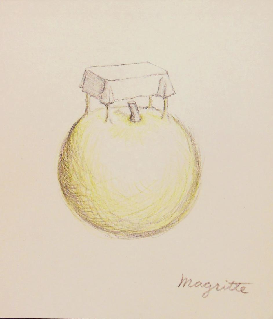Rene Magritte (1898-1967) Pencil Drawing (1 of 1)