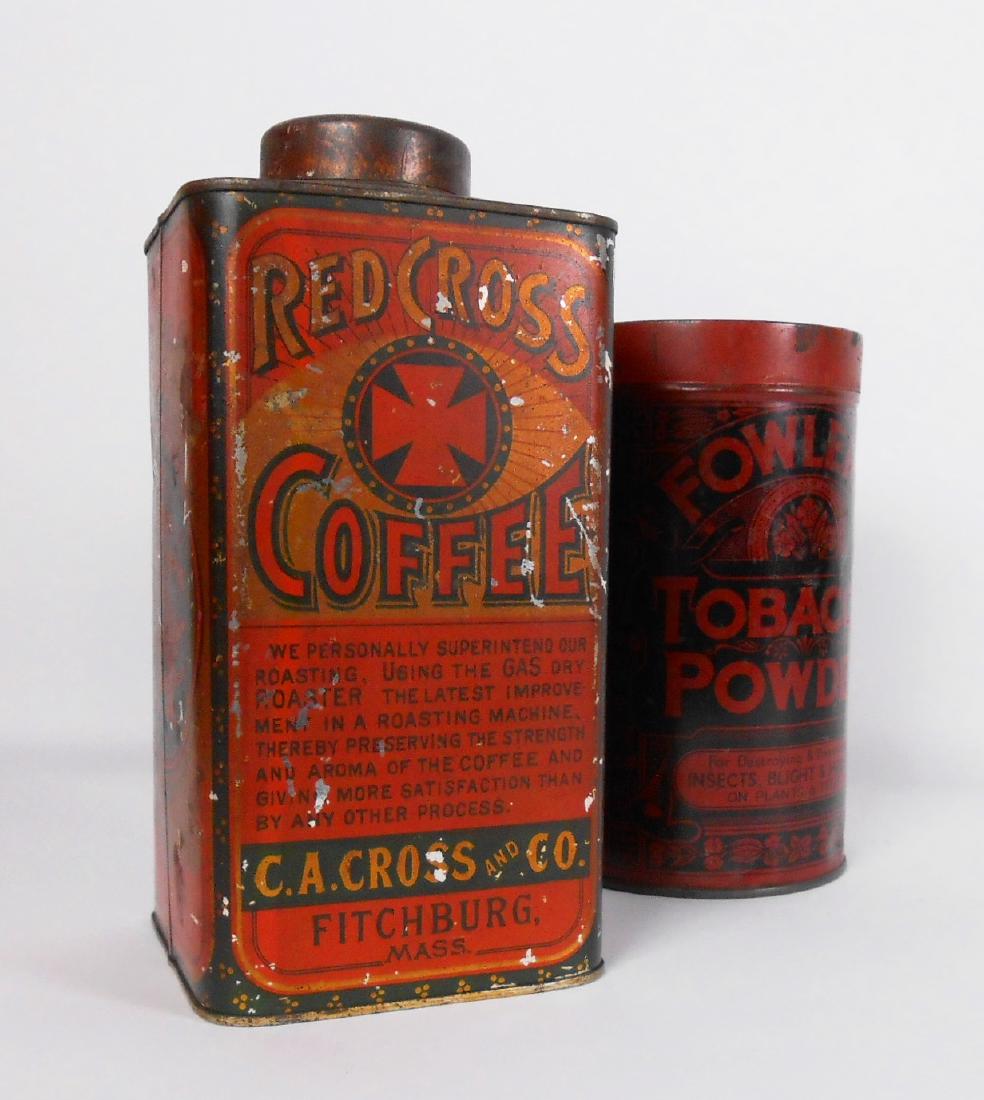 Two Vintage Tins, Including Red Cross Coffee (1 of 4)
