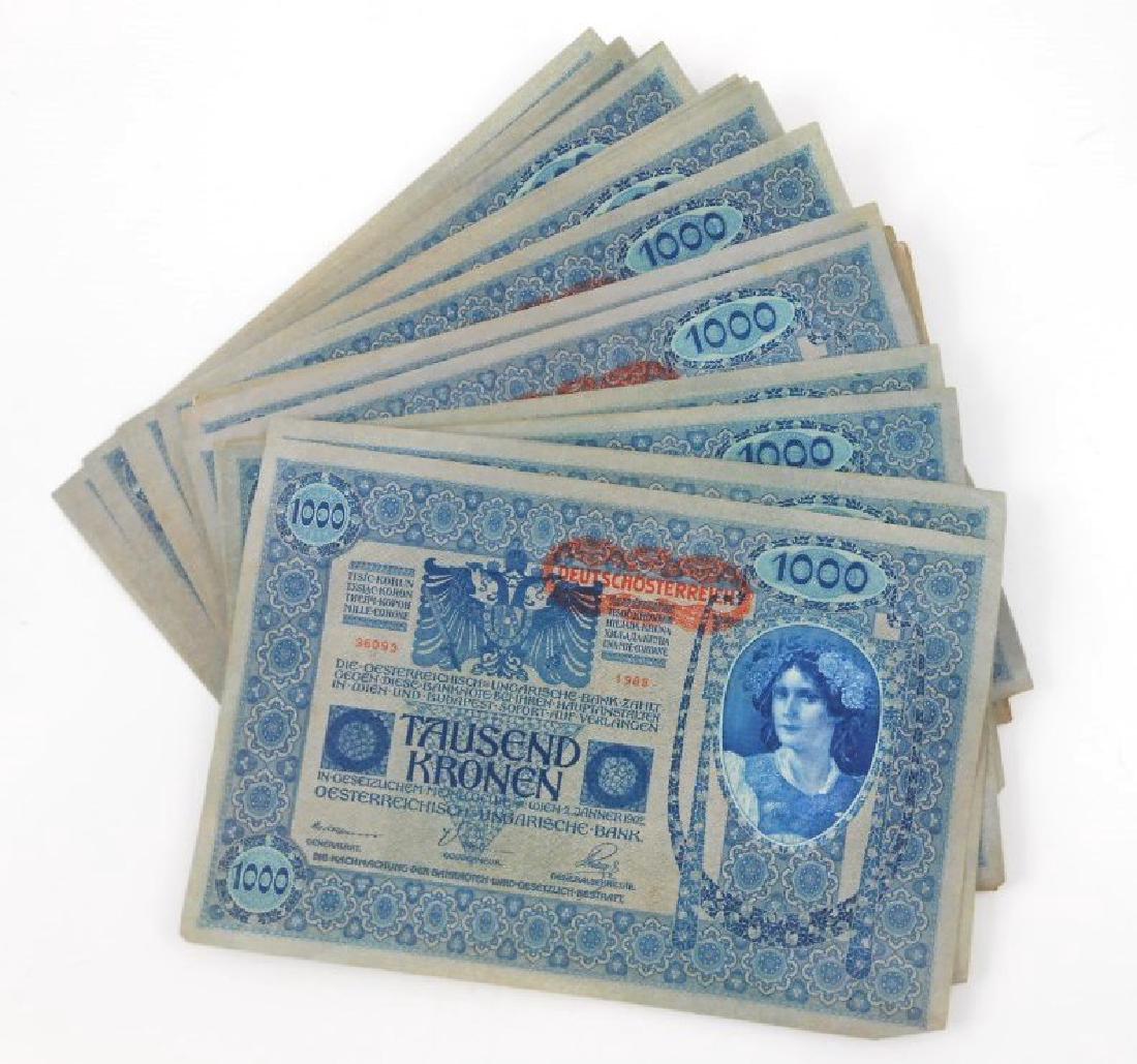 Austrian Banknotes, Circa 1902 (1 of 3)