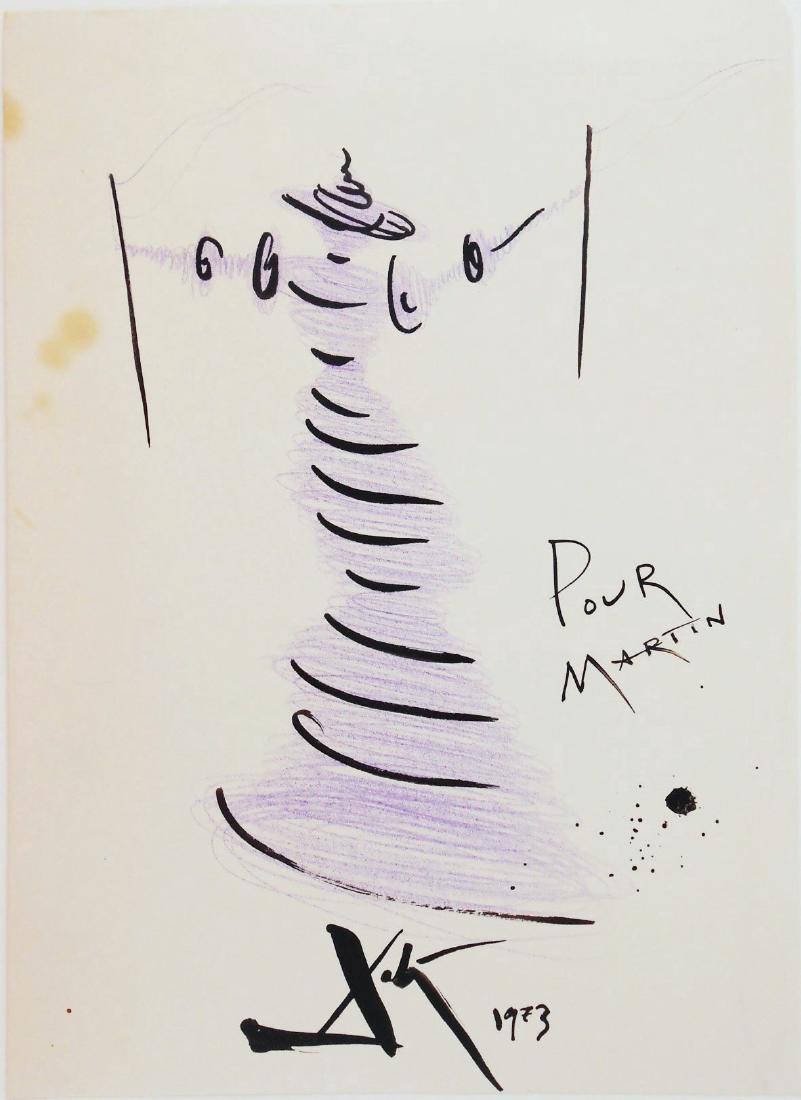 Salvador Dali (1904-1989) Pencil & Ink Drawing (1 of 1)