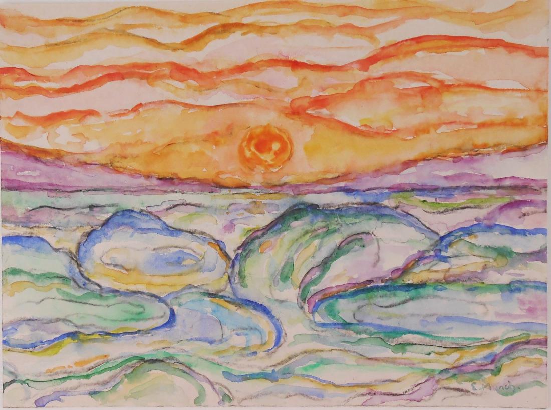 Edvard Munch (1863-1944) Watercolor (1 of 2)