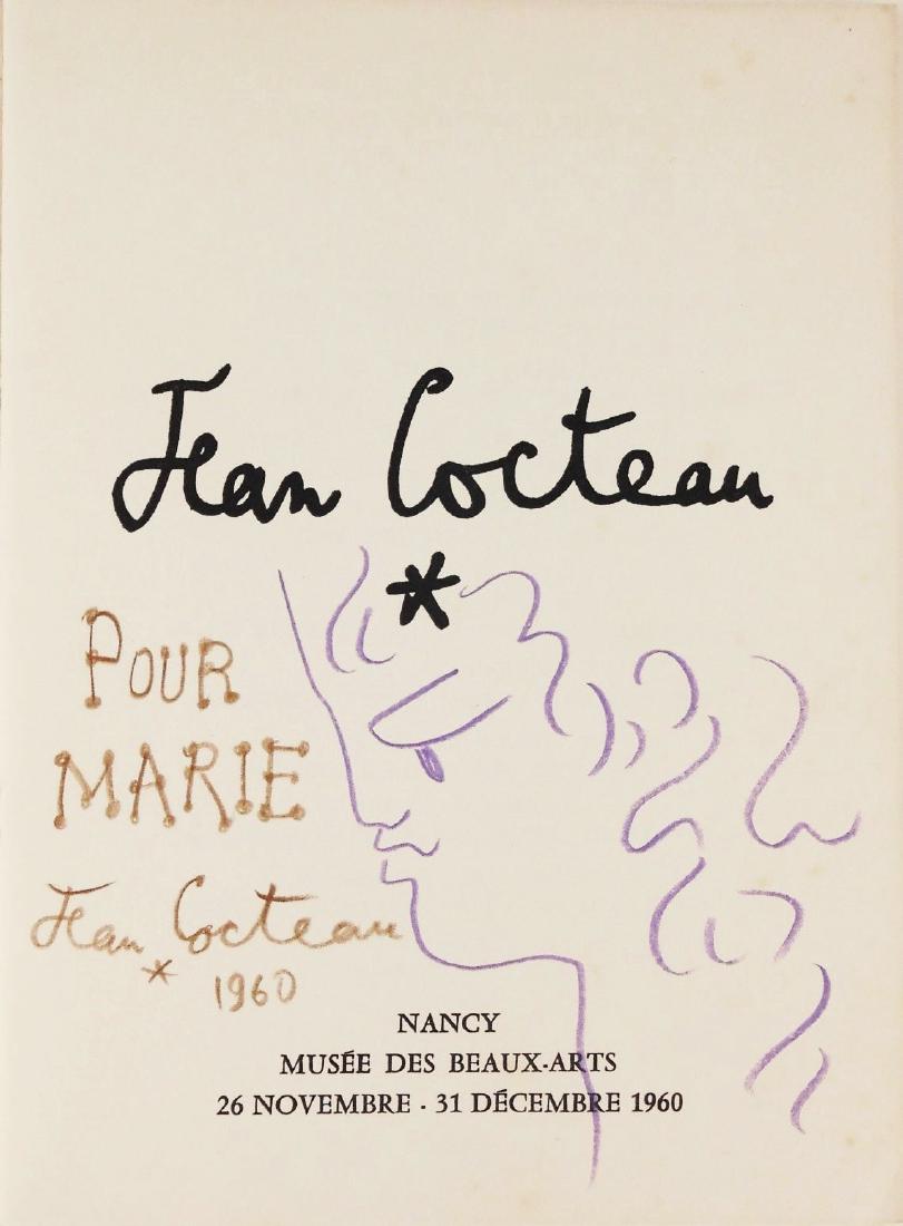 Jean Cocteau (1889-1963) Souvenir Book Drawing (1 of 3)