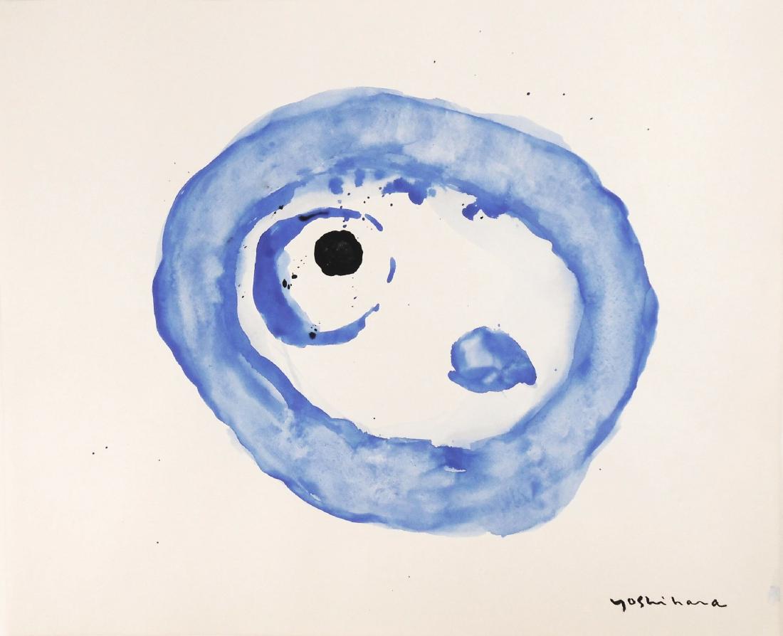 Jiro Yoshihara (1905-1972) Watercolor & Black Ink (1 of 3)