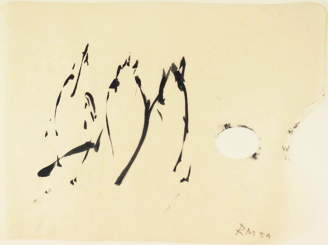 Robert Motherwell (1915-1991) Black Gouache (1 of 4)